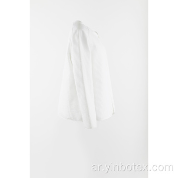 معطف مبطن رقيقة بيضاء خفيفة